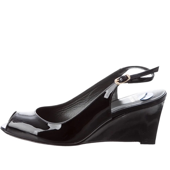 Stuart Weitzman Patent Leather Slingbacks 8.5